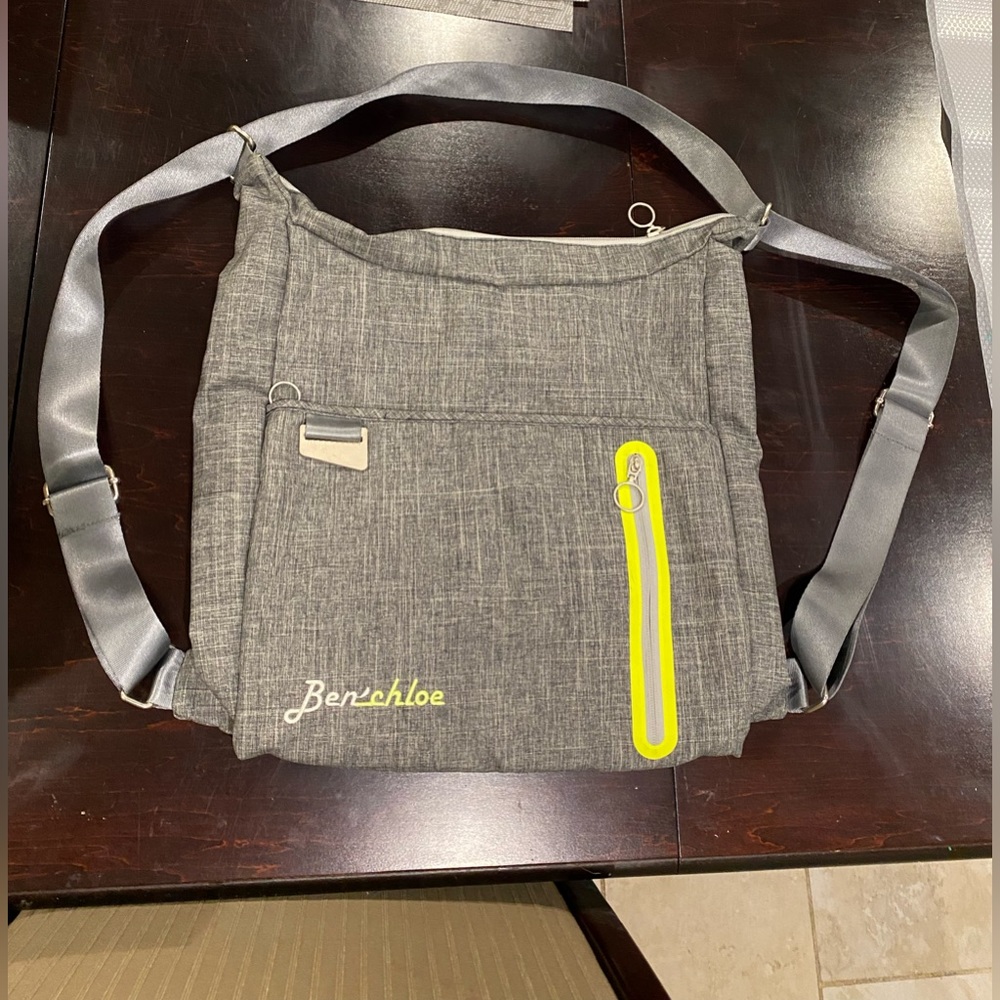 Shoulder / backpack diaper bag. Basically new.